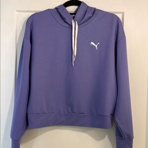 Puma Hoodie Purple with White Logo Size Sm “Keeps You Dry” 
No stains or flaws